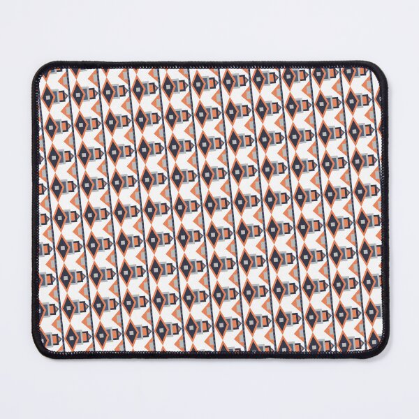 Item preview, Orange & White Contrasting Geometry Seamless Continuous Pattern Textile  designed and sold by Alchemy-A-La-G.