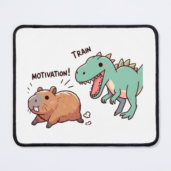 Item preview, Exercise Motivaiton: Cute Capybara designed and sold by LemuellTrends.