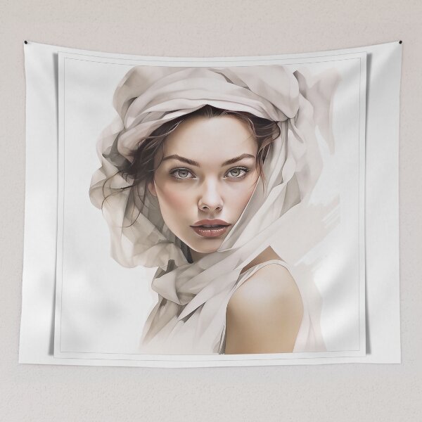 Item preview, Timeless Allure: Portrait of a Beautiful Soul designed and sold by AIArtMaven.