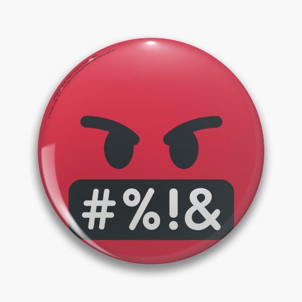 Item preview, Angry Face With Symbols On Mouth Emoji designed and sold by VeryRandomShop.