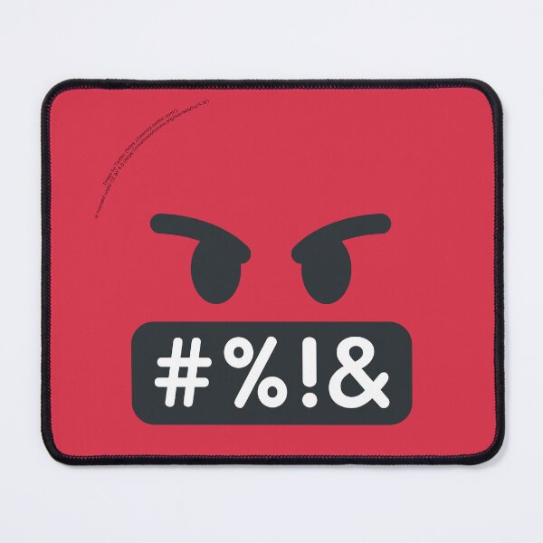Item preview, Angry Face With Symbols On Mouth Emoji designed and sold by VeryRandomShop.