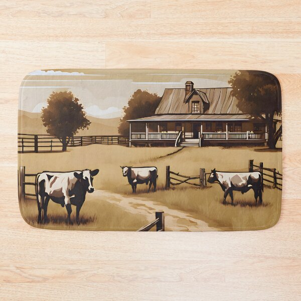 Item preview, Cattle Ranch - Rural Landscape designed and sold by colorvisionart.
