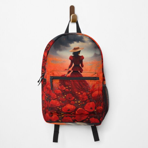 Item preview, Lady with Red Poppies designed and sold by Red Witch Art.