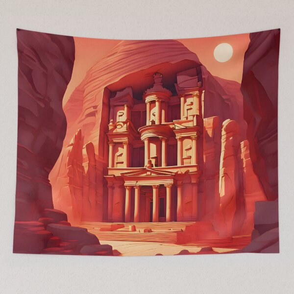 Item preview, Petra - Ancient Cityscape designed and sold by colorvisionart.