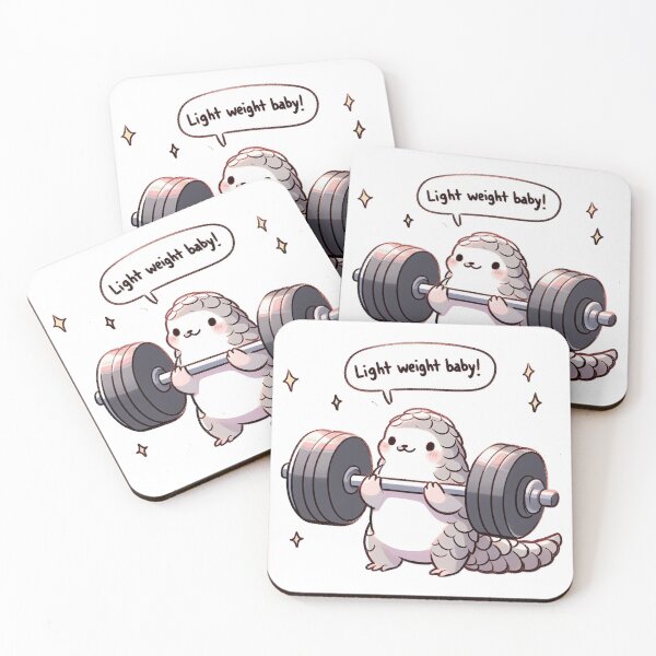 Item preview, Powerlifting: Cute Pangolin designed and sold by LemuellTrends.