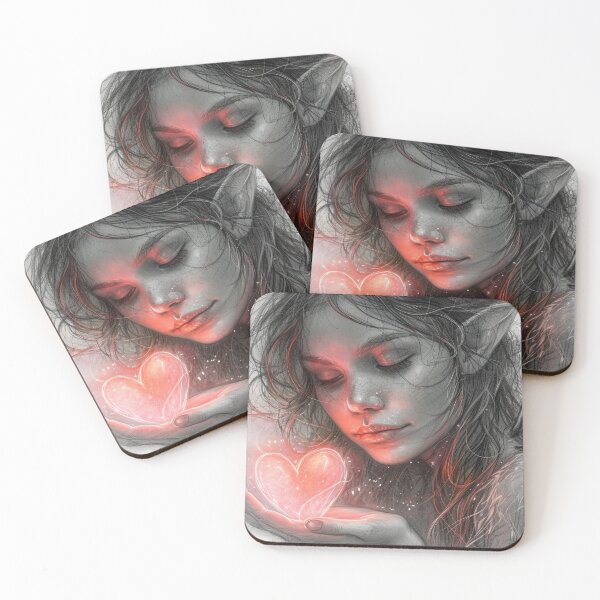 Item preview, Glowing heart fairy valentine designed and sold by fairyfreak.