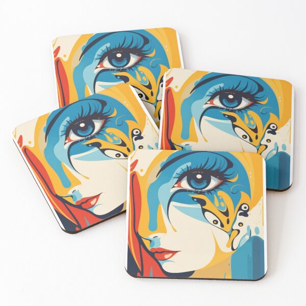Item preview,  An exotic beauty, celestial gaze, elegant allure, cosmic mystery unfolds. designed and sold by WHITI_MANAWA.