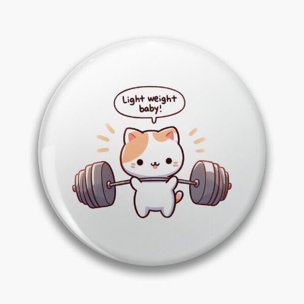 Item preview, Powerlifting: Cute Cat designed and sold by LemuellTrends.