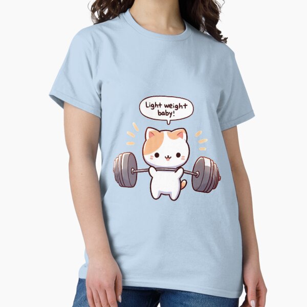 Item preview, Powerlifting: Cute Cat designed and sold by LemuellTrends.