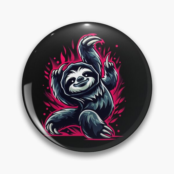 Item preview, Breakdance fire sloth designed and sold by MiroArtAbstra.