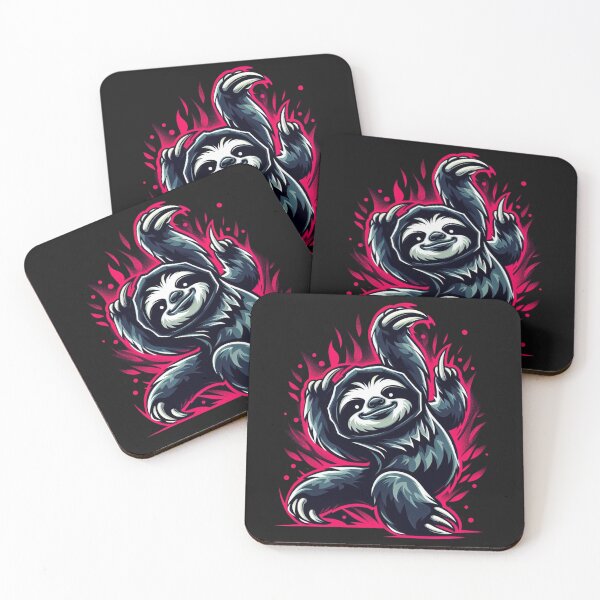 Item preview, Breakdance fire sloth designed and sold by MiroArtAbstra.