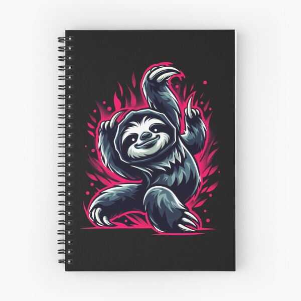 Item preview, Breakdance fire sloth designed and sold by MiroArtAbstra.