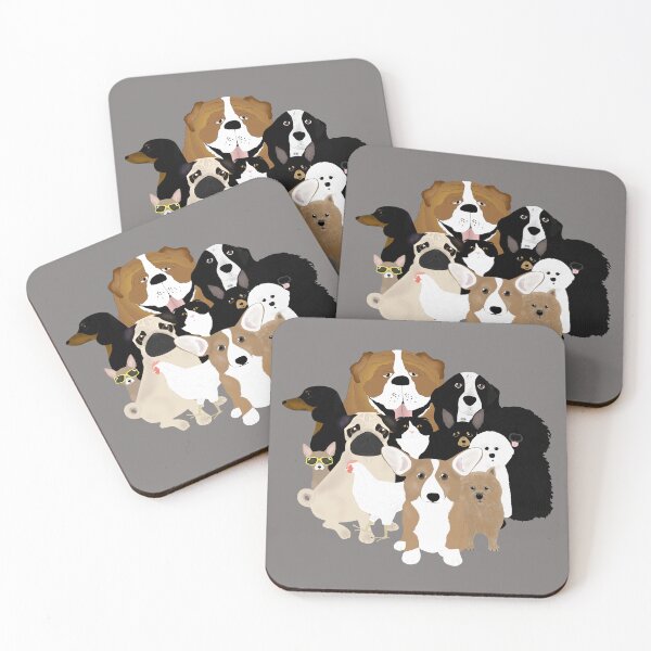 Item preview, Dogs, a Cat and a Chicken designed and sold by ljdizigns.