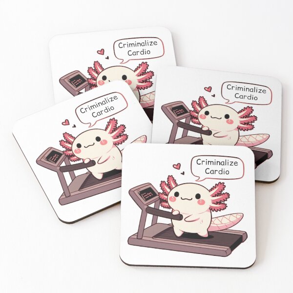 Item preview, Criminalize Cardio: Cute Axolotl designed and sold by LemuellTrends.