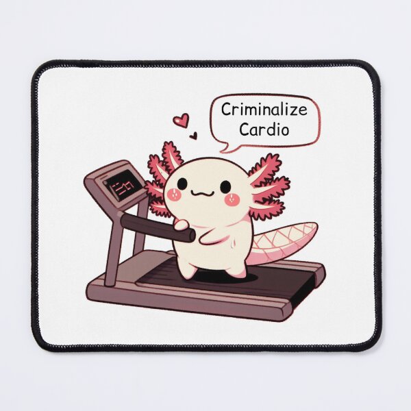 Item preview, Criminalize Cardio: Cute Axolotl designed and sold by LemuellTrends.