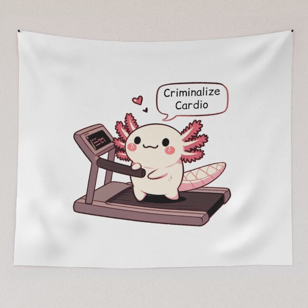 Item preview, Criminalize Cardio: Cute Axolotl designed and sold by LemuellTrends.