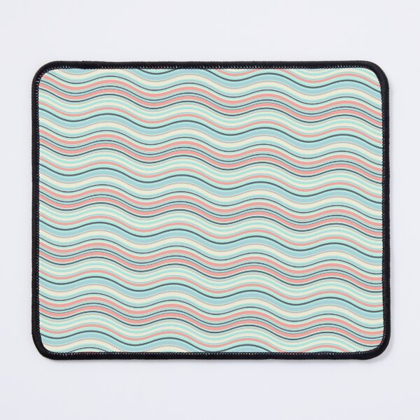 Item preview, Pastel Blue & Pink Waves Seamless Continuous Pattern Textile designed and sold by Alchemy-A-La-G.