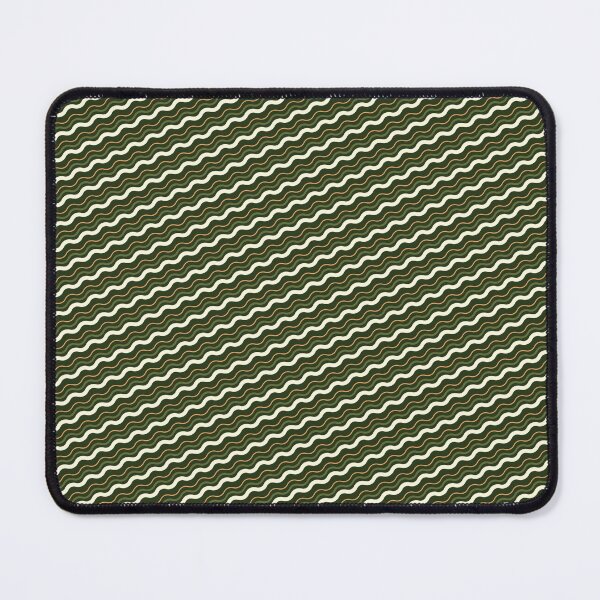 Item preview, Green White & Peach Waves Seamless Continuous Pattern Textile  designed and sold by Alchemy-A-La-G.