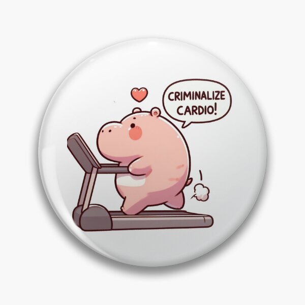 Item preview, Criminalize Cardio: Cute Hippo designed and sold by LemuellTrends.