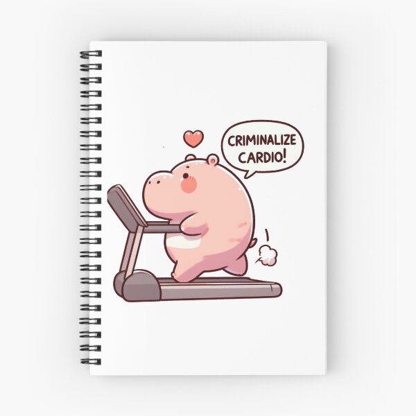 Item preview, Criminalize Cardio: Cute Hippo designed and sold by LemuellTrends.
