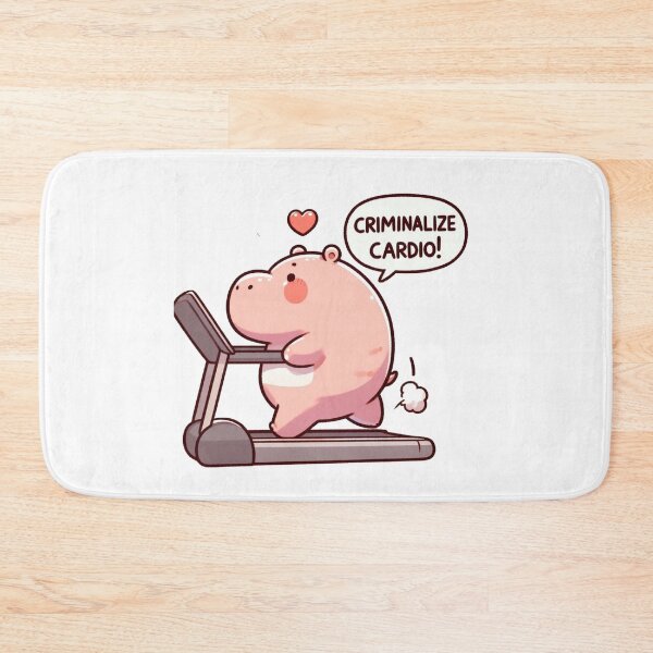 Item preview, Criminalize Cardio: Cute Hippo designed and sold by LemuellTrends.