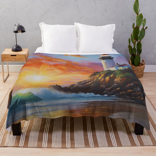 Item preview, Sunrise at Byron Bay Bold Oil Painting designed and sold by colorvisionart.