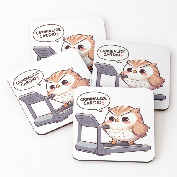 Item preview, Criminalize Cardio: Cute Owl designed and sold by LemuellTrends.