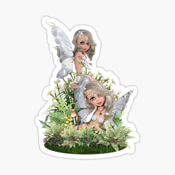 Item preview, Fairy Twins - Edelweiss and Evelyn designed and sold by magicalartz.