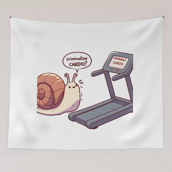 Item preview, Criminalize Cardio: Cute Slug designed and sold by LemuellTrends.