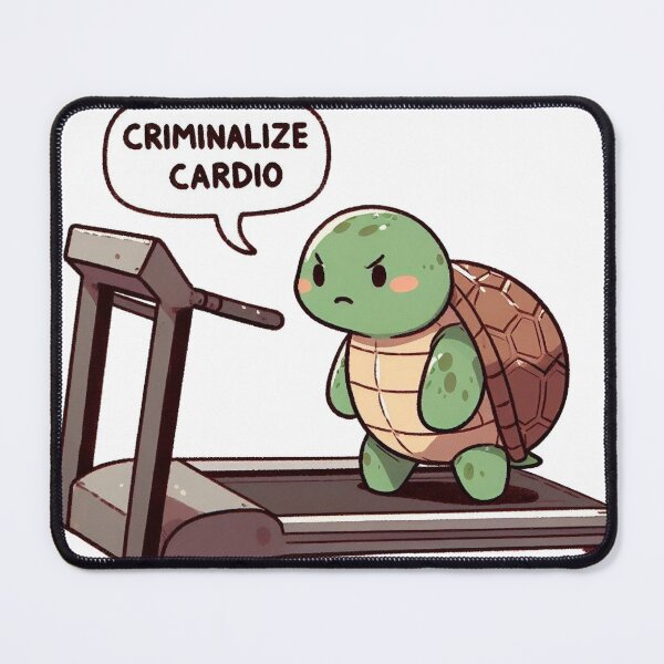 Item preview, Criminalize Cardio: Cute Turtle designed and sold by LemuellTrends.