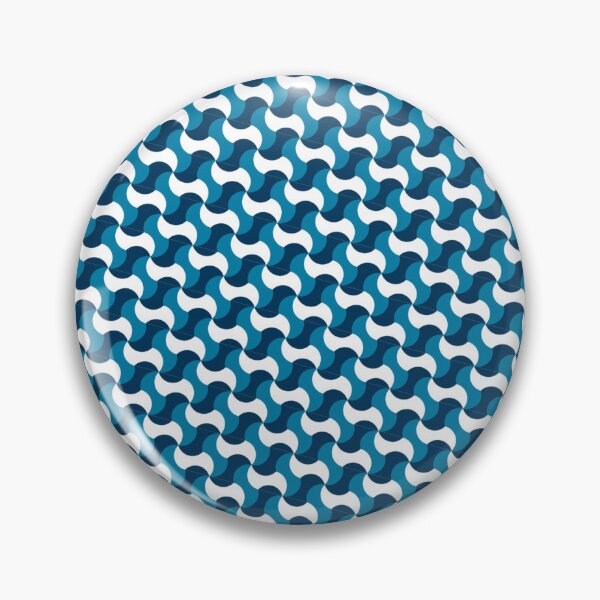Item preview, Ocean Blue & White Waves Seamless Continuous Pattern Textile  designed and sold by Alchemy-A-La-G.