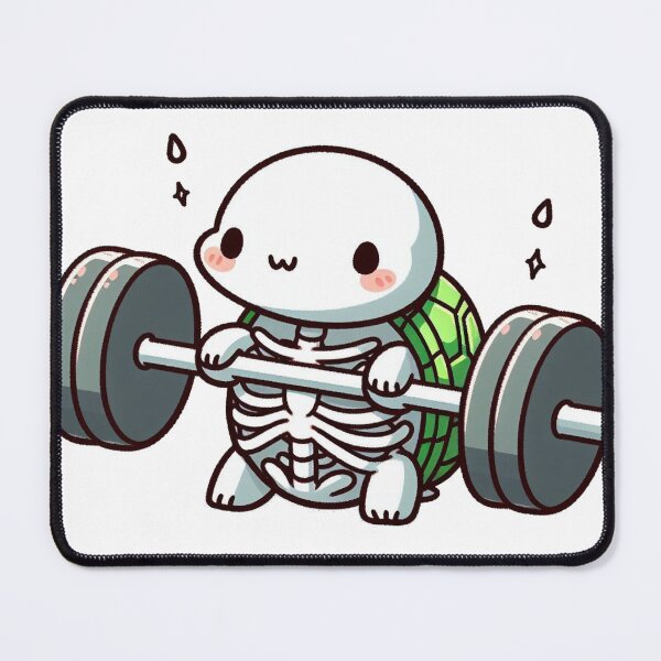 Item preview, Deadlift: Cute Turtle designed and sold by LemuellTrends.
