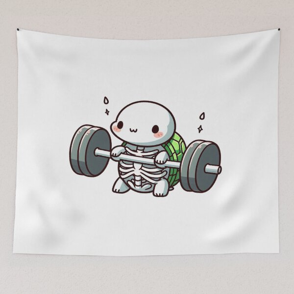 Item preview, Deadlift: Cute Turtle designed and sold by LemuellTrends.