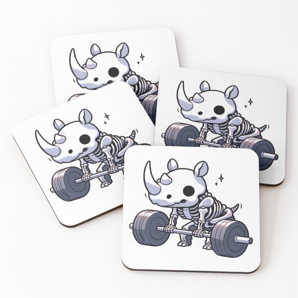 Item preview, Deadlift: Cute Rhino designed and sold by LemuellTrends.