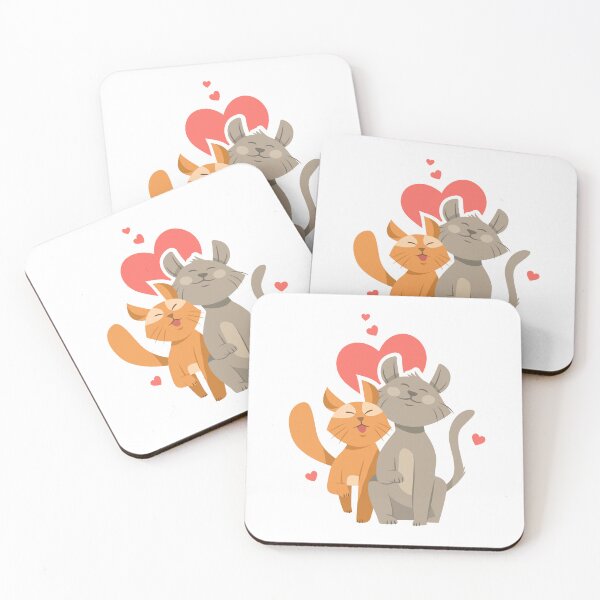 Item preview, Love's Paw: Romantic Cat Couple Valentine's Day Products designed and sold by FiveQuarter.