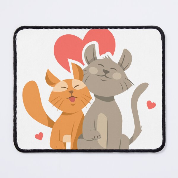 Item preview, Love's Paw: Romantic Cat Couple Valentine's Day Products designed and sold by FiveQuarter.