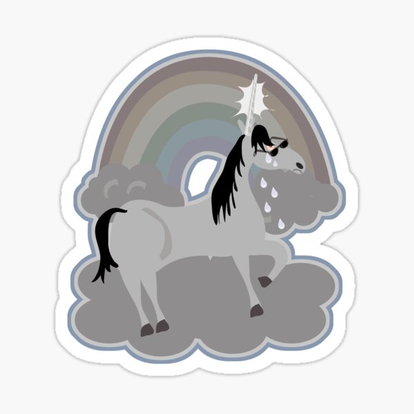 Bad Unicorn Stickers for Sale Redbubble 