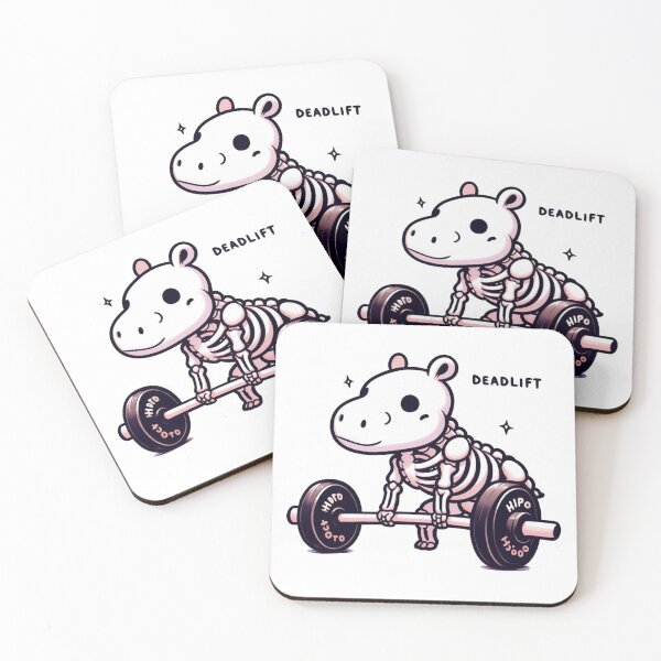 Item preview, Deadlift: Cute Hippo designed and sold by LemuellTrends.