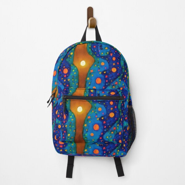 Item preview, Leading golden moon on the blue sky. designed and sold by CushyNest.