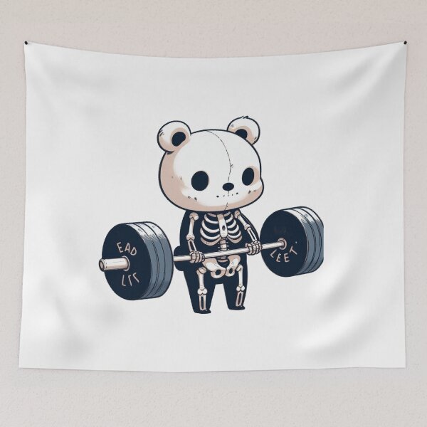 Item preview, Deadlift: Cute Bear designed and sold by LemuellTrends.