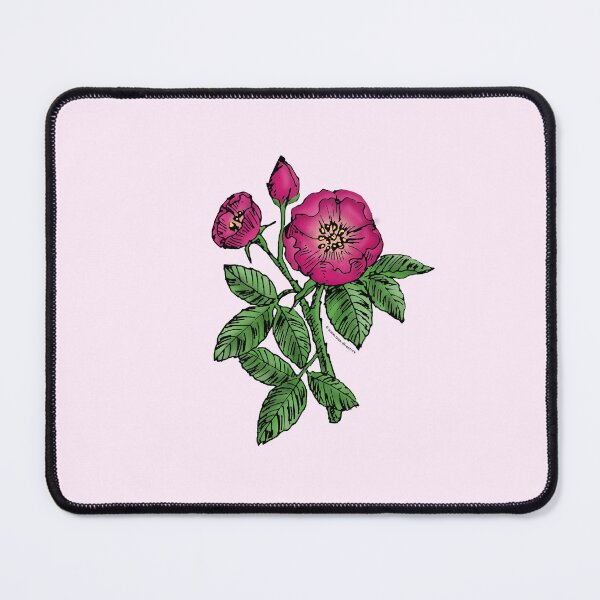 Item preview, Deep Pink Globular Rose Bloom Single 1-7 Petals Almost Flat designed and sold by Rachael Taylor.