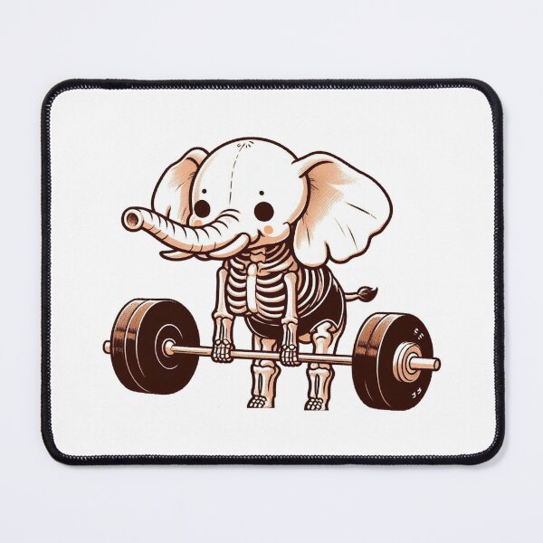 Item preview, Deadlift: Cute Elephant designed and sold by LemuellTrends.