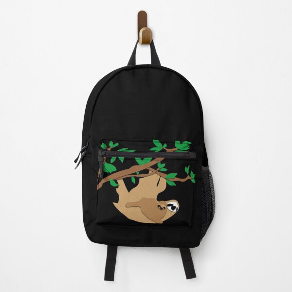 Item preview, Baby and Mother Sloth Hanging In The Tree (black) designed and sold by D-Vogt-Grafik.