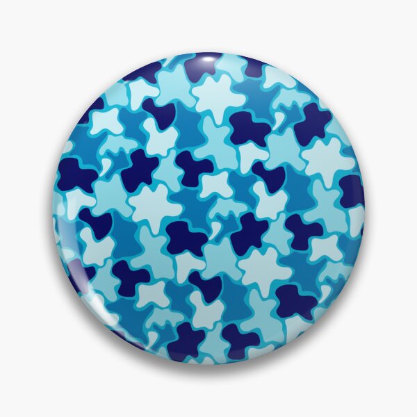 Item preview, Blue Ice Fashion Camo Camouflage Blob Pattern Textile  designed and sold by Alchemy-A-La-G.