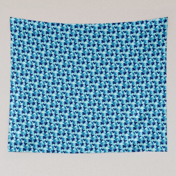 Item preview, Blue Ice Fashion Camo Camouflage Blob Pattern Textile  designed and sold by Alchemy-A-La-G.