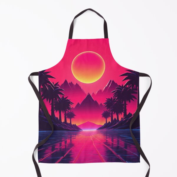 Item preview, Synthwave Sunset: Tropical Aura designed and sold by Mullet Monkey.