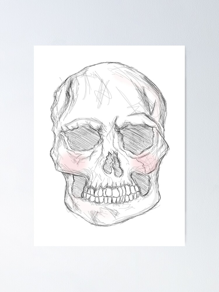 "Blushing Skeleton" Poster for Sale by Micermoncer Redbubble