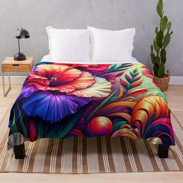 Item preview, Vibrant August Blooms Gladiolus & Poppy Fusion designed and sold by NAFDesigns.