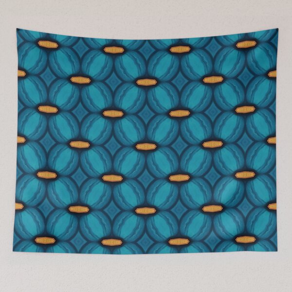 Item preview, A blue and orange pattern designed and sold by johndesign88.