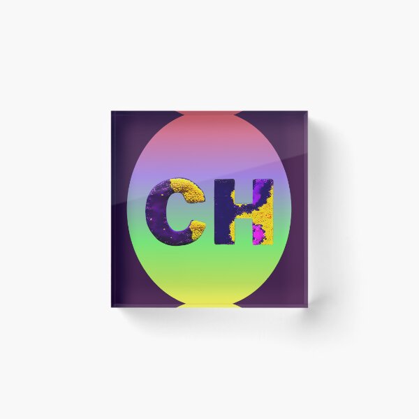 Item preview, letter CH, monogram . typography collage. ABC art. gift 2024 designed and sold by Minibubb.